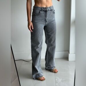Wide leg Gray Women's Jeans